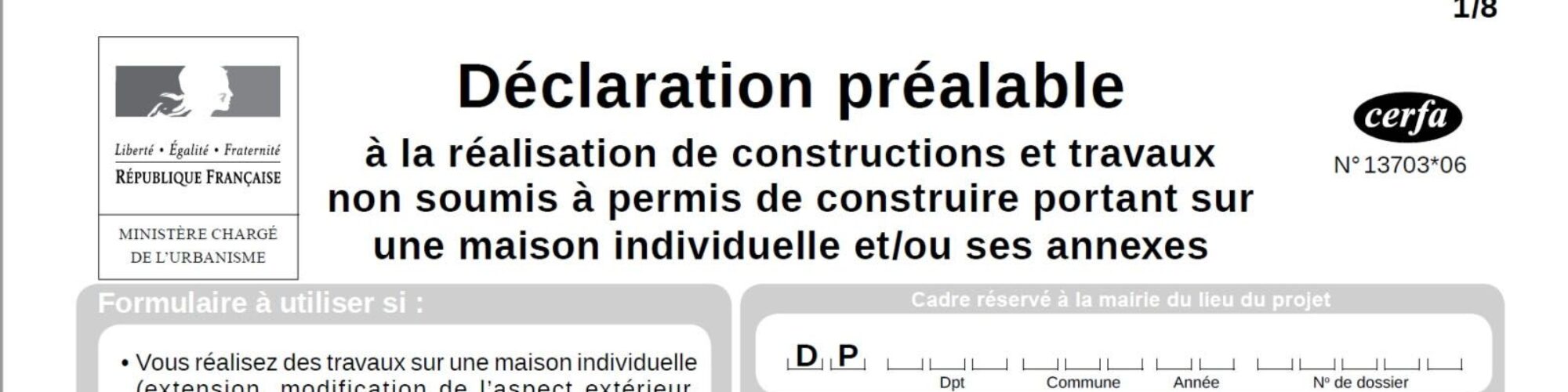 D Claration Pr Alable De Travaux Dp